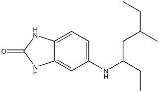 5-[(5-methylheptan-3-yl)amino]-2,3-dihydro-1H-1,3-benzodiazol-2-one Struktur