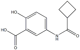 5-[(cyclobutylcarbonyl)amino]-2-hydroxybenzoic acid Struktur