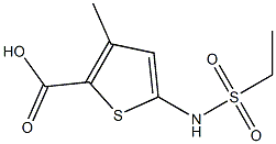 5-[(ethylsulfonyl)amino]-3-methylthiophene-2-carboxylic acid Struktur