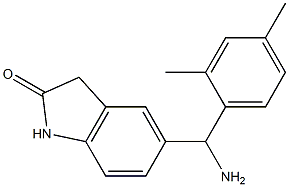 5-[amino(2,4-dimethylphenyl)methyl]-2,3-dihydro-1H-indol-2-one Struktur