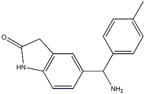 5-[amino(4-methylphenyl)methyl]-2,3-dihydro-1H-indol-2-one Struktur