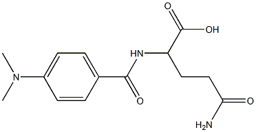 5-amino-2-{[4-(dimethylamino)benzoyl]amino}-5-oxopentanoic acid Struktur