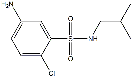 5-amino-2-chloro-N-(2-methylpropyl)benzene-1-sulfonamide Struktur