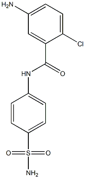 5-amino-2-chloro-N-(4-sulfamoylphenyl)benzamide Struktur