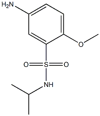 5-amino-2-methoxy-N-(propan-2-yl)benzene-1-sulfonamide Struktur