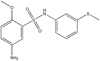 5-amino-2-methoxy-N-[3-(methylsulfanyl)phenyl]benzene-1-sulfonamide Struktur