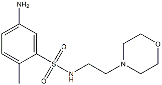 5-amino-2-methyl-N-[2-(morpholin-4-yl)ethyl]benzene-1-sulfonamide Struktur