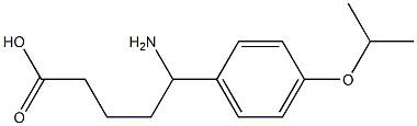 5-amino-5-[4-(propan-2-yloxy)phenyl]pentanoic acid Struktur