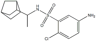 5-amino-N-(1-{bicyclo[2.2.1]heptan-2-yl}ethyl)-2-chlorobenzene-1-sulfonamide Struktur