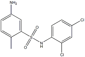 5-amino-N-(2,4-dichlorophenyl)-2-methylbenzene-1-sulfonamide Struktur