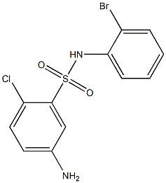 5-amino-N-(2-bromophenyl)-2-chlorobenzene-1-sulfonamide Struktur