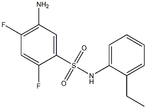 5-amino-N-(2-ethylphenyl)-2,4-difluorobenzene-1-sulfonamide Struktur