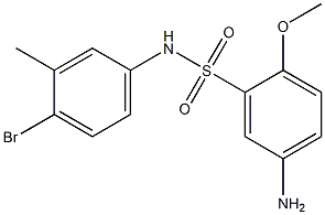 5-amino-N-(4-bromo-3-methylphenyl)-2-methoxybenzene-1-sulfonamide Struktur