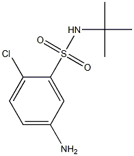 5-amino-N-tert-butyl-2-chlorobenzene-1-sulfonamide Struktur