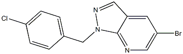 5-bromo-1-(4-chlorobenzyl)-1H-pyrazolo[3,4-b]pyridine Struktur