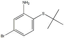 5-bromo-2-(tert-butylsulfanyl)aniline Struktur