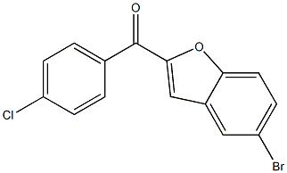 5-bromo-2-[(4-chlorophenyl)carbonyl]-1-benzofuran Struktur