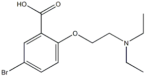 5-bromo-2-[2-(diethylamino)ethoxy]benzoic acid Struktur