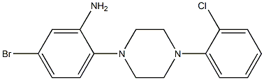 5-bromo-2-[4-(2-chlorophenyl)piperazin-1-yl]aniline Struktur