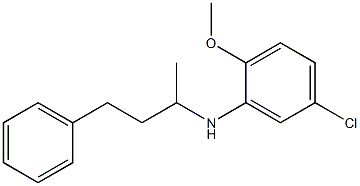 5-chloro-2-methoxy-N-(4-phenylbutan-2-yl)aniline Struktur