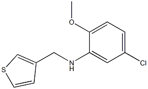 5-chloro-2-methoxy-N-(thiophen-3-ylmethyl)aniline Struktur