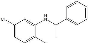 5-chloro-2-methyl-N-(1-phenylethyl)aniline Struktur