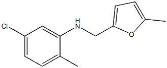 5-chloro-2-methyl-N-[(5-methylfuran-2-yl)methyl]aniline Struktur