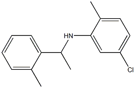 5-chloro-2-methyl-N-[1-(2-methylphenyl)ethyl]aniline Struktur