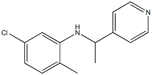 5-chloro-2-methyl-N-[1-(pyridin-4-yl)ethyl]aniline Struktur