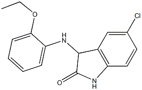 5-chloro-3-[(2-ethoxyphenyl)amino]-2,3-dihydro-1H-indol-2-one Struktur