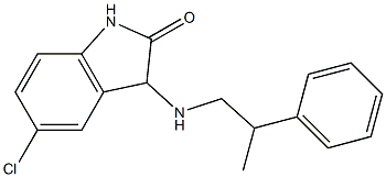 5-chloro-3-[(2-phenylpropyl)amino]-2,3-dihydro-1H-indol-2-one Struktur