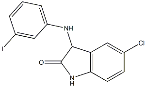 5-chloro-3-[(3-iodophenyl)amino]-2,3-dihydro-1H-indol-2-one Struktur