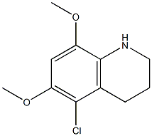 5-chloro-6,8-dimethoxy-1,2,3,4-tetrahydroquinoline Struktur