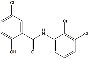 5-chloro-N-(2,3-dichlorophenyl)-2-hydroxybenzamide Struktur