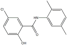 5-chloro-N-(2,5-dimethylphenyl)-2-hydroxybenzamide Struktur