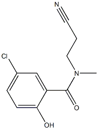 5-chloro-N-(2-cyanoethyl)-2-hydroxy-N-methylbenzamide Struktur