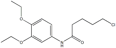 5-chloro-N-(3,4-diethoxyphenyl)pentanamide Struktur