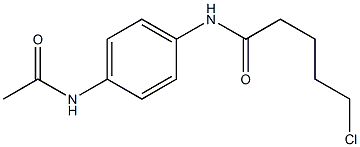 5-chloro-N-(4-acetamidophenyl)pentanamide Struktur