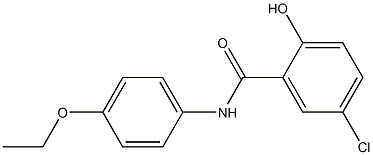 5-chloro-N-(4-ethoxyphenyl)-2-hydroxybenzamide Struktur