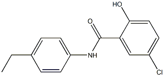 5-chloro-N-(4-ethylphenyl)-2-hydroxybenzamide Struktur