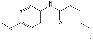 5-chloro-N-(6-methoxypyridin-3-yl)pentanamide Struktur