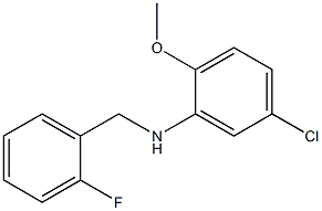 5-chloro-N-[(2-fluorophenyl)methyl]-2-methoxyaniline Struktur