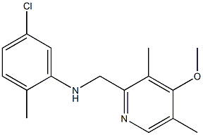 5-chloro-N-[(4-methoxy-3,5-dimethylpyridin-2-yl)methyl]-2-methylaniline Struktur