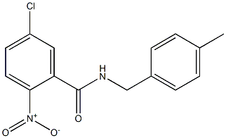 5-chloro-N-[(4-methylphenyl)methyl]-2-nitrobenzamide Struktur