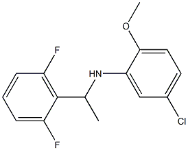 5-chloro-N-[1-(2,6-difluorophenyl)ethyl]-2-methoxyaniline Struktur