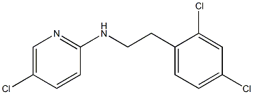 5-chloro-N-[2-(2,4-dichlorophenyl)ethyl]pyridin-2-amine Struktur