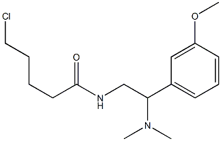 5-chloro-N-[2-(dimethylamino)-2-(3-methoxyphenyl)ethyl]pentanamide Struktur