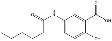 5-hexanamido-2-hydroxybenzoic acid Struktur