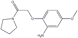 5-methoxy-2-(2-oxo-2-pyrrolidin-1-ylethoxy)aniline Struktur