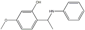 5-methoxy-2-[1-(phenylamino)ethyl]phenol Struktur